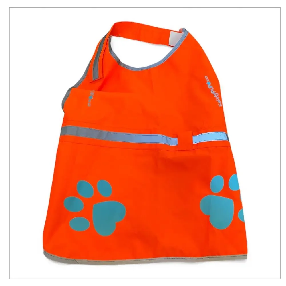 SafetyPUP XD Dog Safety Vest Reflective Large 61-100lb Blaze Orange HiVi Coat